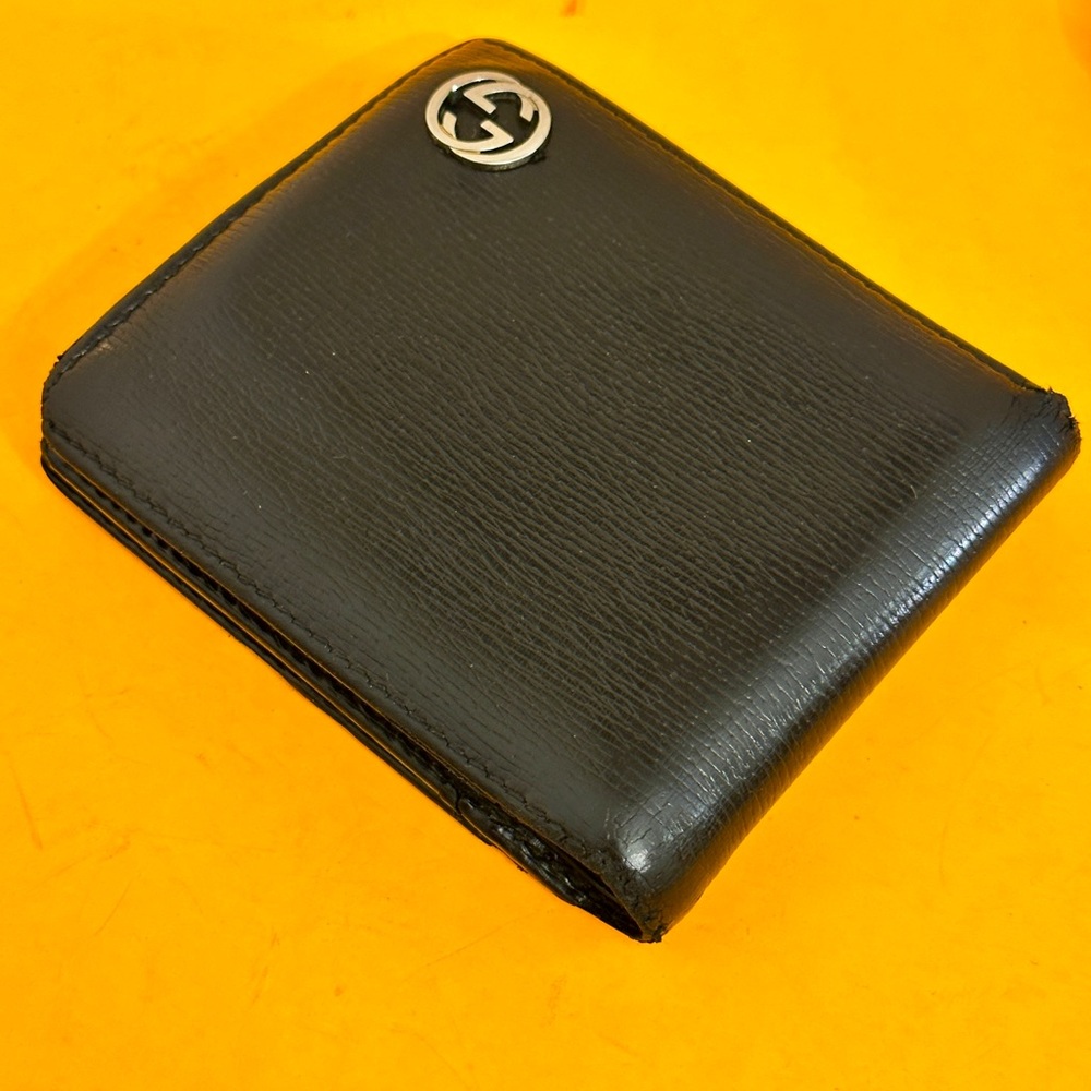 Gucci Mans wallet Black Mamab Black leather box quality and soft leather from GG - Picture 12 of 15